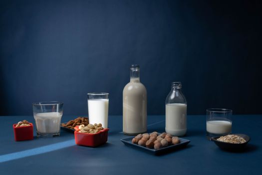 ¼ cup of vegetable milk (may be soya, oats, almonds or rice)