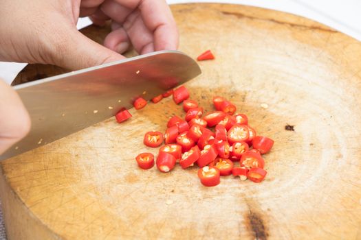 1 fine chopped red pepper