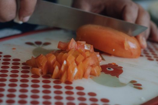 1 small tomato cut into cubes