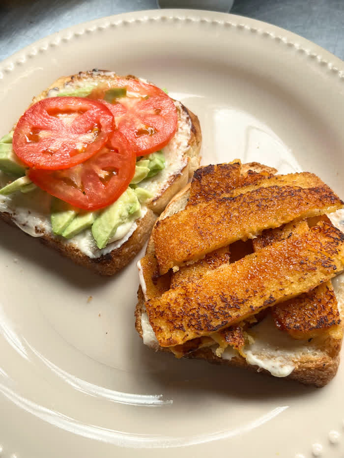Tofu bacon sandwich