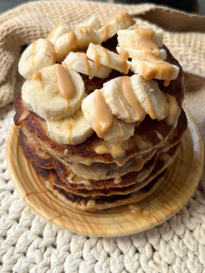 Banana spongy pancakes